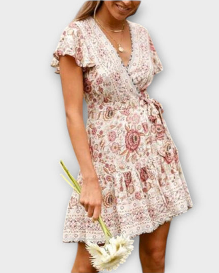 Theresia - Kurzes Boho-Kleid