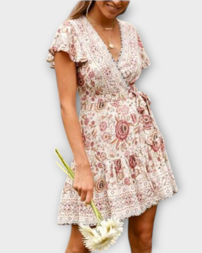Theresia - Kurzes Boho-Kleid