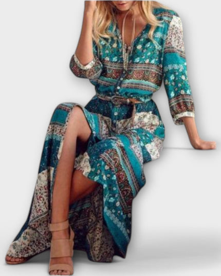 Kornelia - Boho-Midikleid