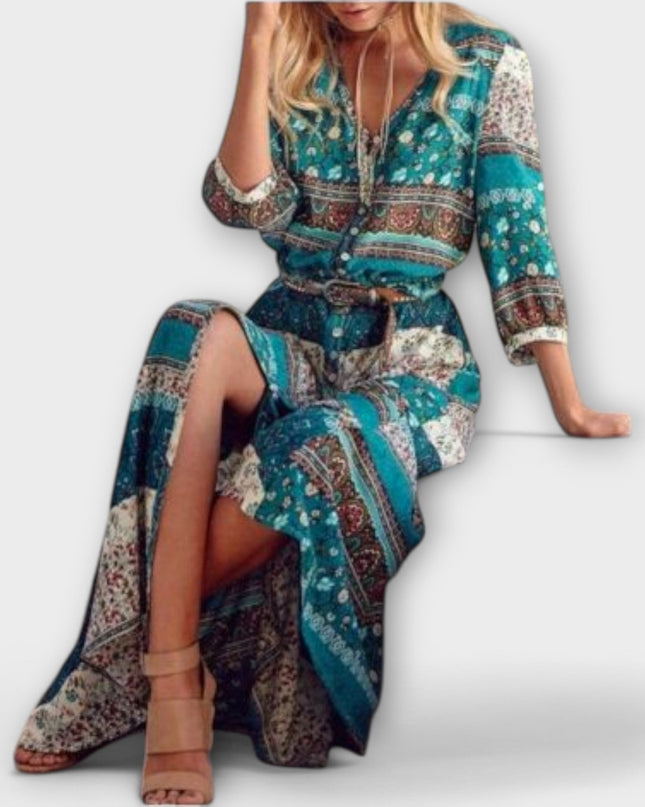 Kornelia - Boho-Midikleid