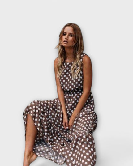 Florinda - Boho-Midikleid mit Tupfen