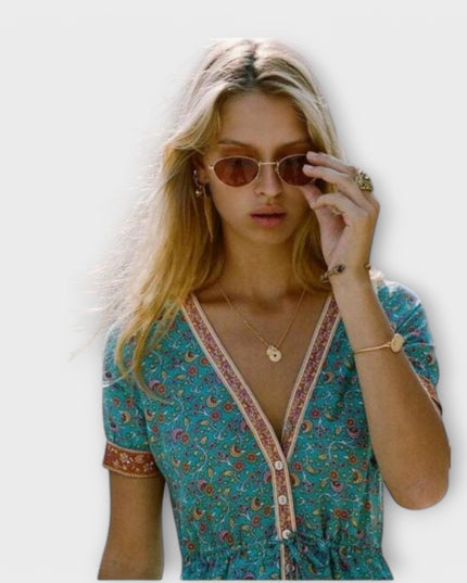 Ranya - Boho-Midikleid