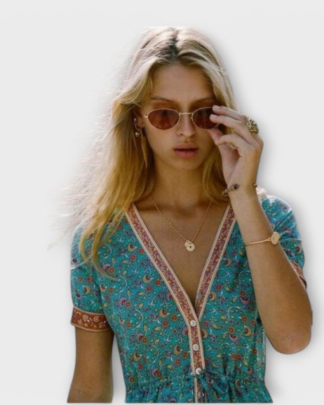 Ranya - Boho-Midikleid