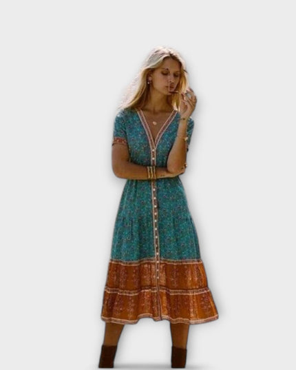 Ranya - Boho-Midikleid