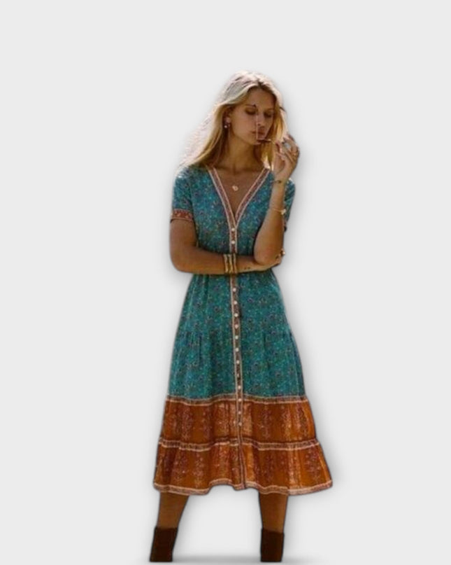 Ranya - Boho-Midikleid