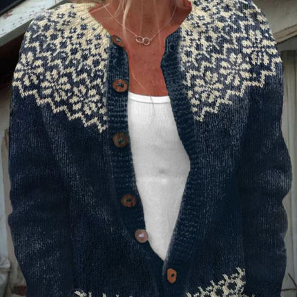 Hedda - Dunkelgraue Strickjacke
