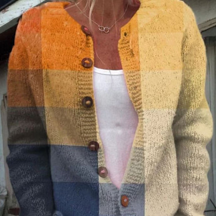 Ylvie - Strickjacke mit geometrischem Print