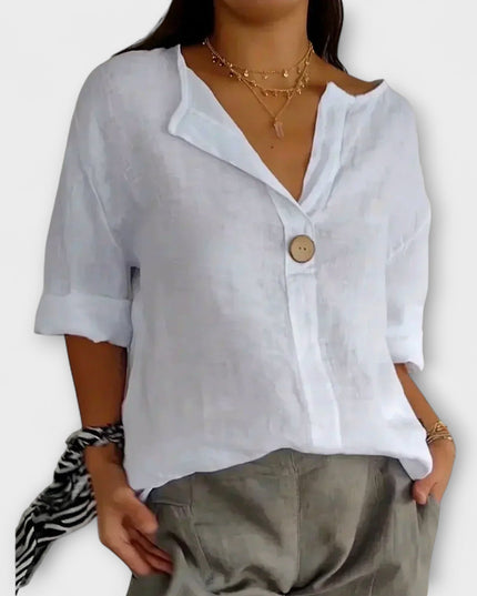 Karina - Stilvolle Bluse mit V-Ausschnitt