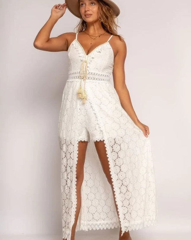Margrit - Schickes weißes Ibiza-Kleid