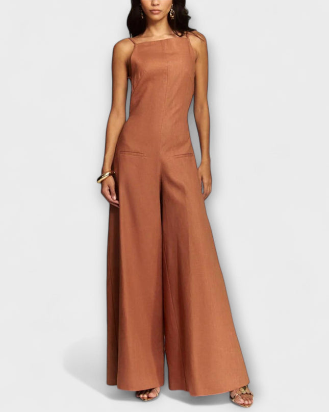 Angelika - Strahlender Halter-Jumpsuit