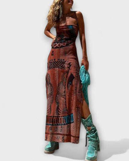 Nele - Einzigartiges Midi-Kleid mit Cowl-Neck