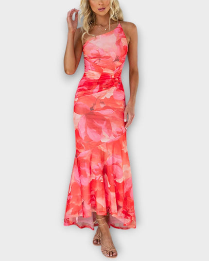 Heike - Maxikleid mit einseitiger Raffung