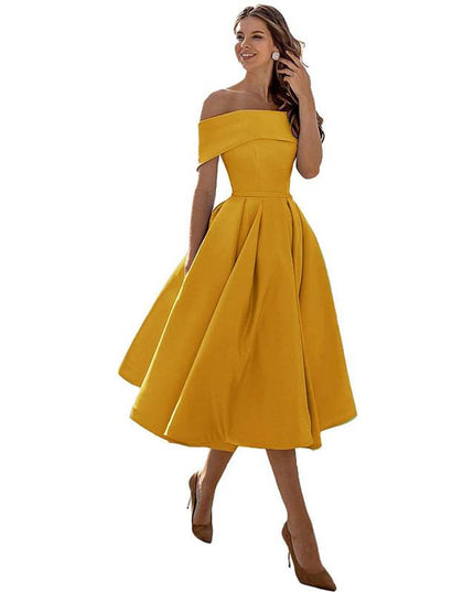 Mariele - Schickes Off-the-Shoulder Drapiertes Maxikleid