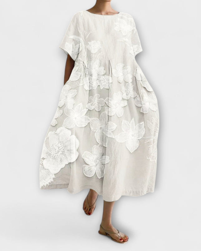 Gundula - Elegantes Kleid mit Blumenmuster