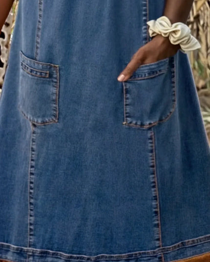 Ortrun - Weiches Jeanskleid