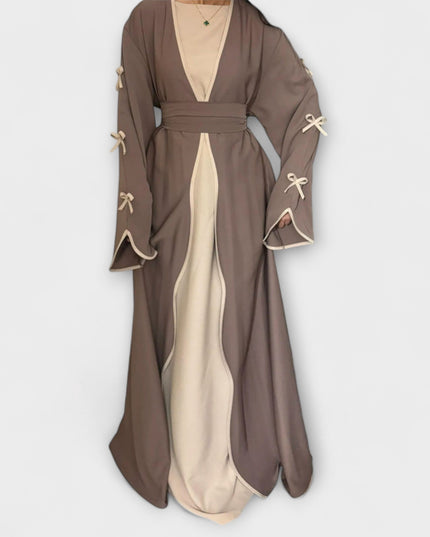 Leni - Schicker Cardigan und Kleid Duo mit Schleifenverzierung