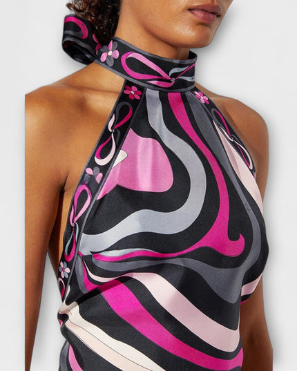 Everly - Set aus Neckholder-Top und asymmetrischem Midi-Rock