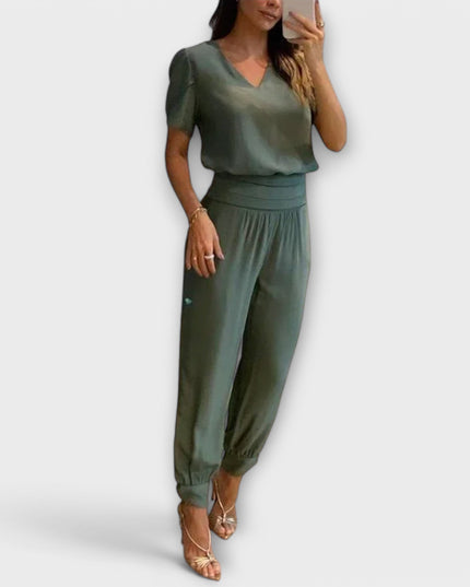 Leonie – Elegantes Set Mit Oberteil Und Hose