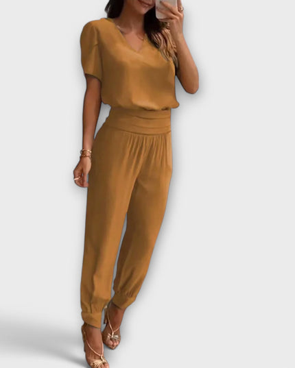 Leonie – Elegantes Set Mit Oberteil Und Hose