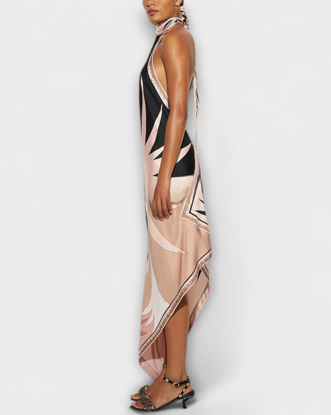 Veronika - Einzigartiges Satin-Trägerkleid