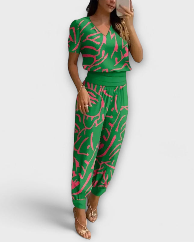 Leonie – Elegantes Set Mit Oberteil Und Hose