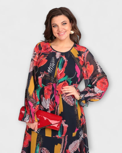 Hermine - Elegantes Plus-Size-Kleid für ultimativen Komfort
