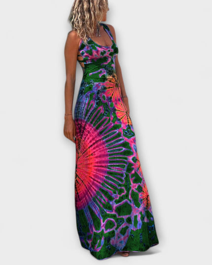 Elisabeth - La Bamba Tie-Dye Print Maxikleid