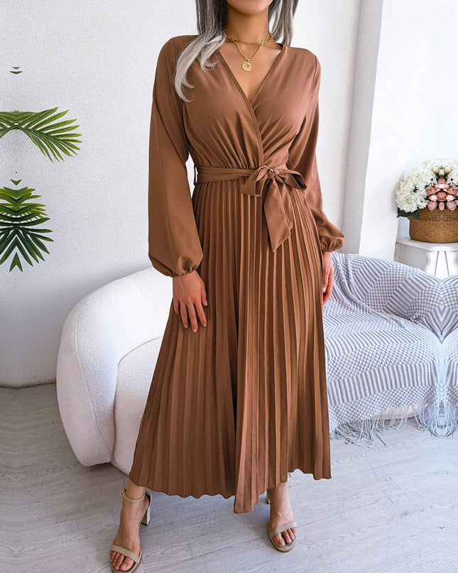 Gunda - Boho Maxikleid mit V-Ausschnitt