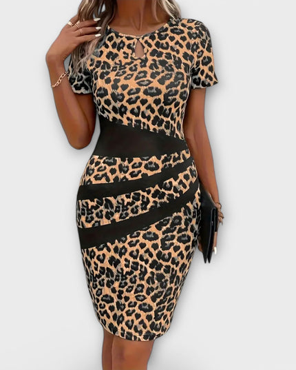 Klara-Marie - Stylisches Kleid mit Leopardenmuster