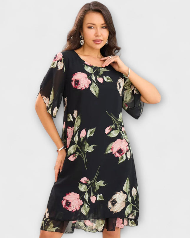 Stefanie - Elegantes Chiffonkleid