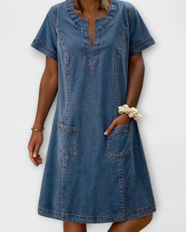 Neele - Weiches Denim Kleid