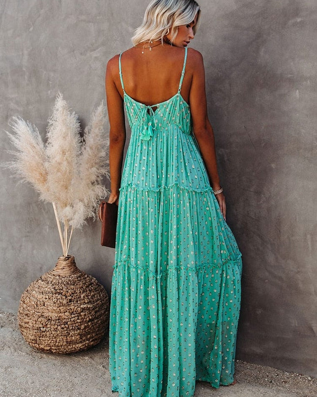 Hanna - Maxikleid mit V-Ausschnitt