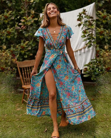 Philo - Maxikleid mit hohem Schlitz
