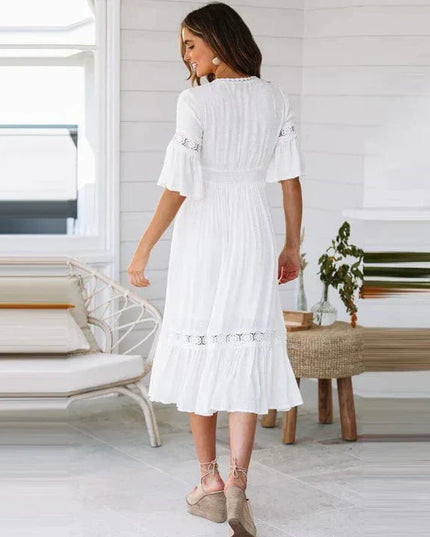 Linde - Langes Spitzenkleid