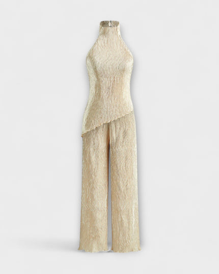 Pilarica - Elegantes plissiertes asymmetrisches Set