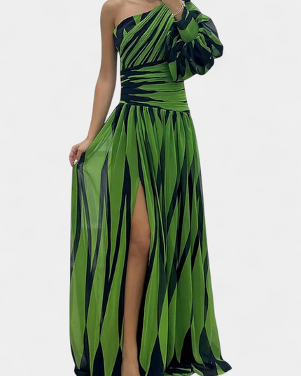 Norah – Gestreiftes Maxikleid