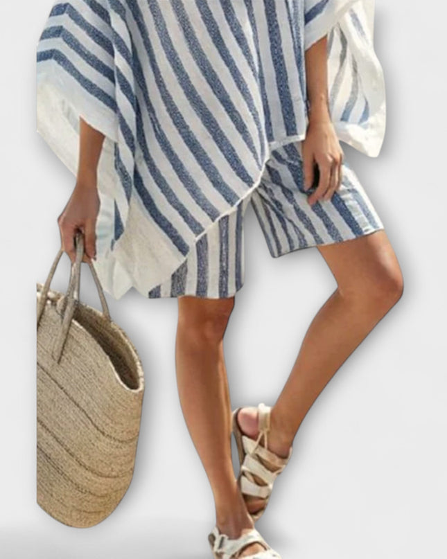 Yara - 2-Teiliges Oversize-Set mit Shorts