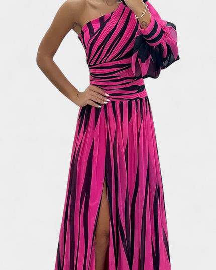 Norah – Gestreiftes Maxikleid
