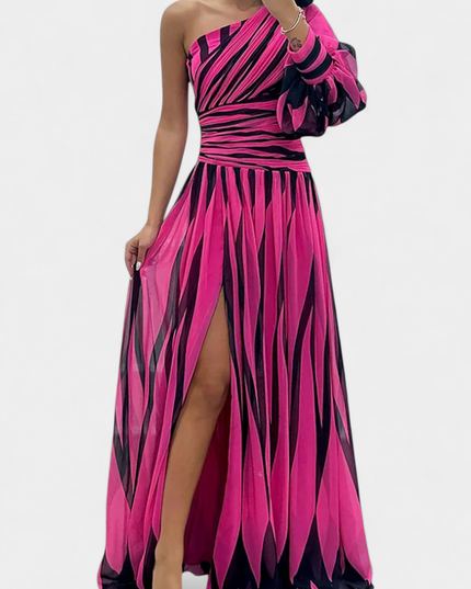 Norah – Gestreiftes Maxikleid
