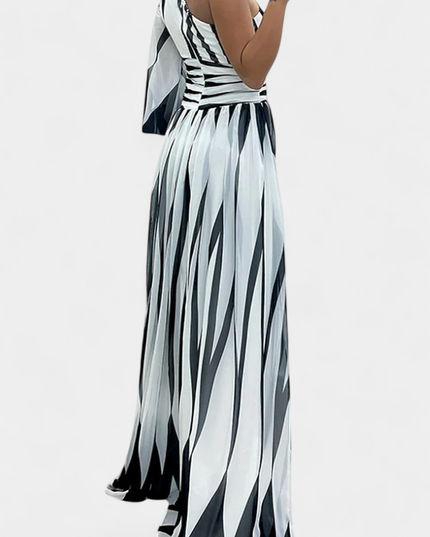Norah – Gestreiftes Maxikleid