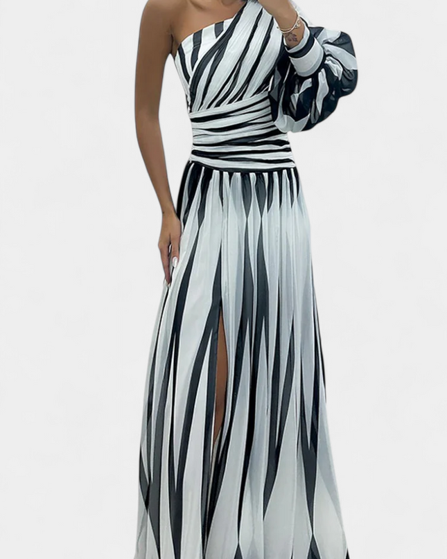 Norah – Gestreiftes Maxikleid