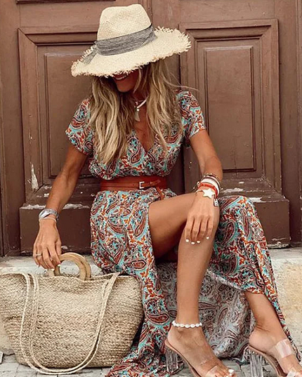 Adina – Boho Maxikleid
