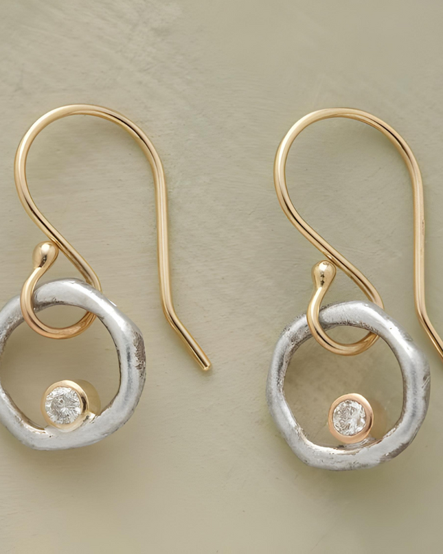 Ilse  - Luxuriöse Vintage-Ohrringe in Gold