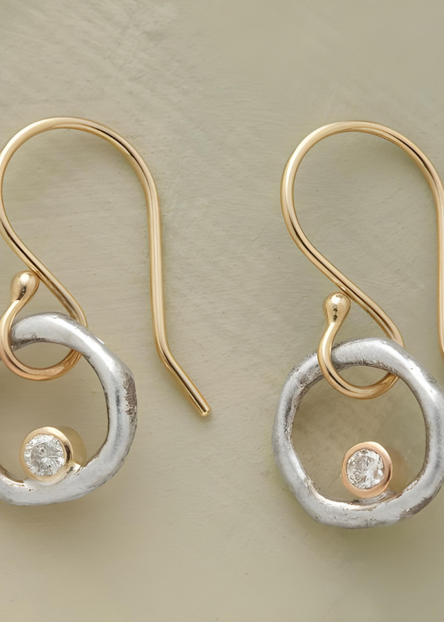 Ilse  - Luxuriöse Vintage-Ohrringe in Gold