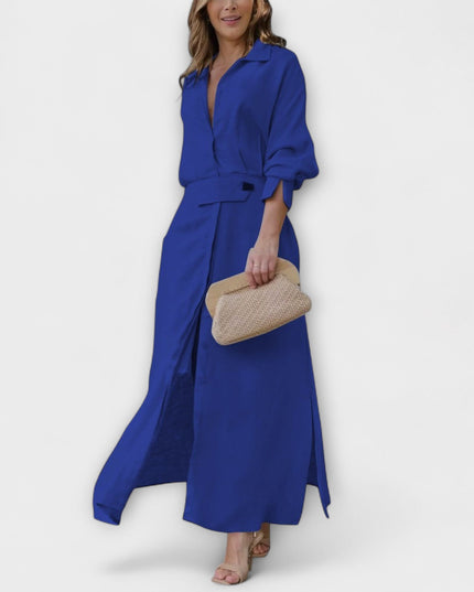 Marit - Maxikleid mit V-Ausschnitt