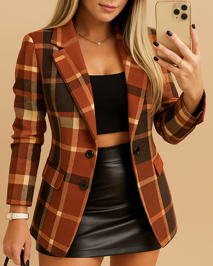 Sienna - Langer gesteppt­er Damenblazer