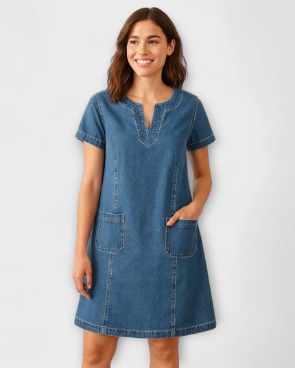 Neele - Weiches Denim Kleid