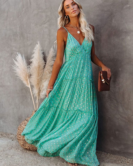 Hanna - Maxikleid mit V-Ausschnitt
