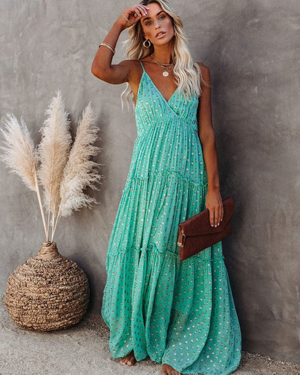 Hanna - Maxikleid mit V-Ausschnitt