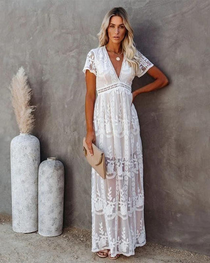 Adelinde - Ibiza Maxikleid aus Spitze